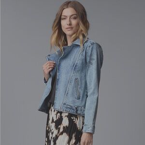 Simply Vera Vera Wang Denim Moto Jean Jacket